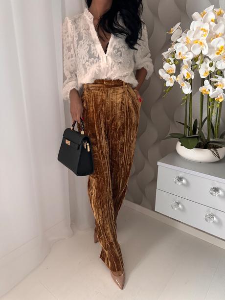 Zara - semišové nohavice, zara,s