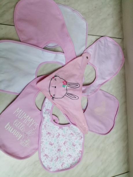 Podbradniky pre dievčatka 8 ks, f&f