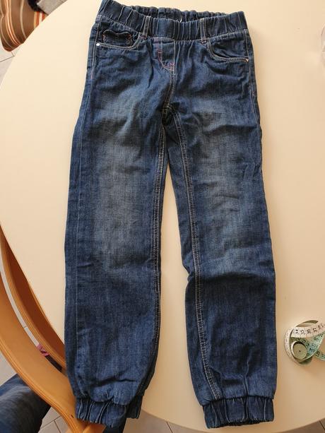 Podšité rifle na gumku, palomino,128