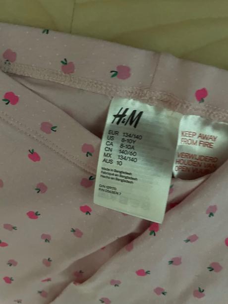 Pyžamko jabĺčko 8-10 rokov, h&m,140