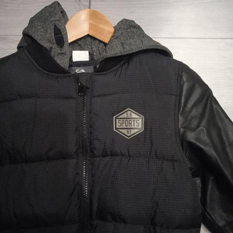 Bunda s koženými rukávmi, f&f,158