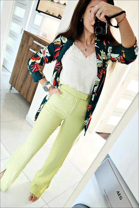 Letné široké nohavice, bershka,xs