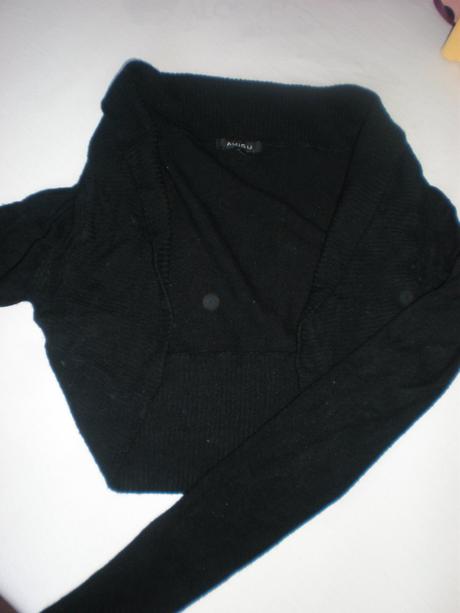 Čierne svetríkové bolerko, amisu,m