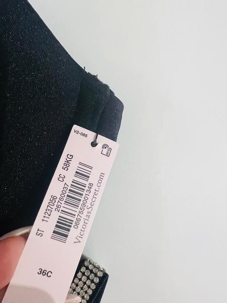 Čierne kamienkove plavky victorias secret pink, victoria's secret,l / s