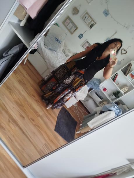 Extravagantná sukňa maxi, h&m,xl