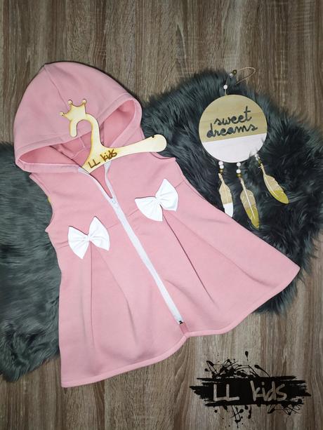 Tepláková vesta- hrubá, 80 - 128