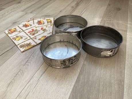 Formy okrúhle na pečenie,  3 kusy, 
