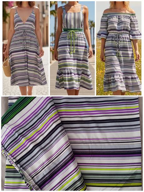 Látky na šitie - veľa druhov, 