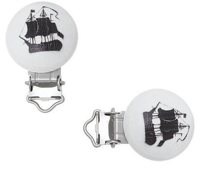 Klip na cumlík loď,