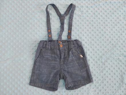 Riflové šortky na traky zn.lindex veľ.80, lindex,80