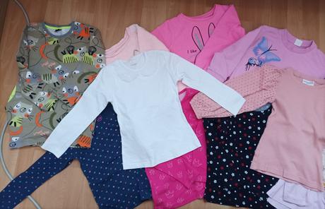 Mikiny, tričká, tuniky 13kusov veľkosť 110, 110