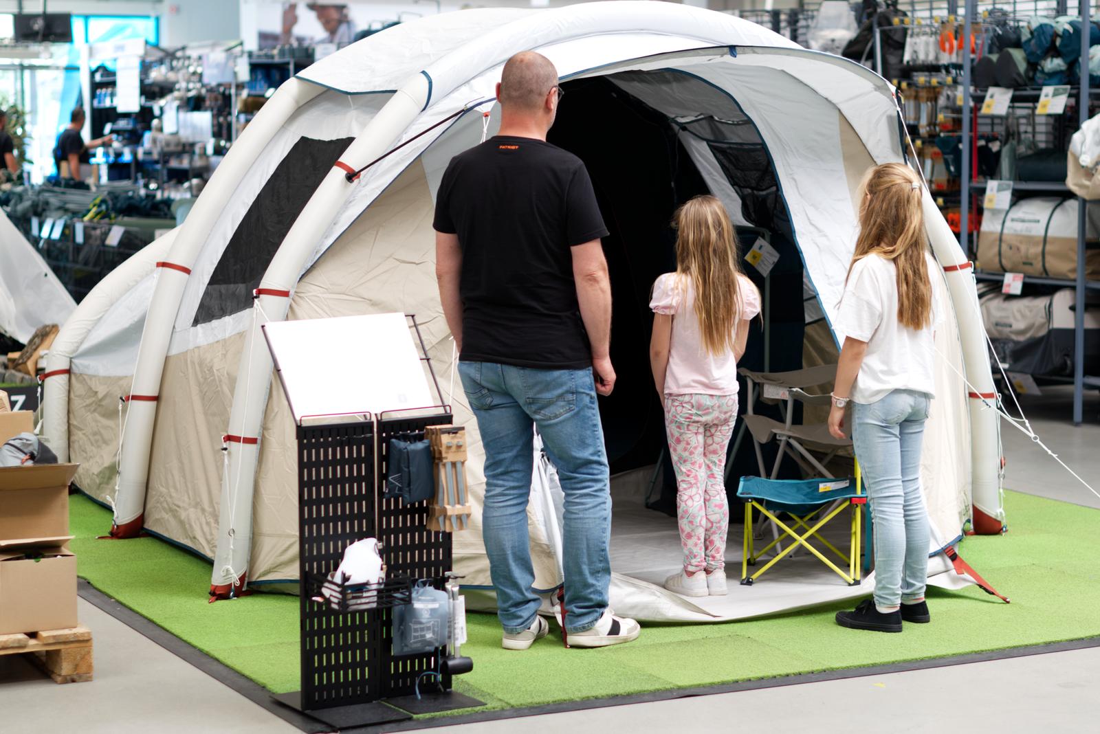 Nafukovací kempingový stan air seconds 4.1 f&b pre 4 osoby s 1 spálňou