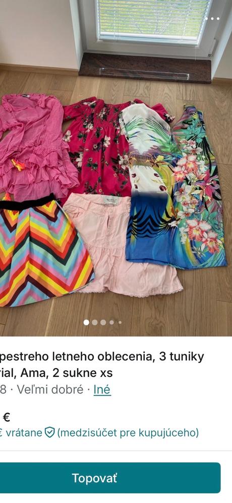 Sada pestreho letneho oblecenia xs/s imperial, ama, s