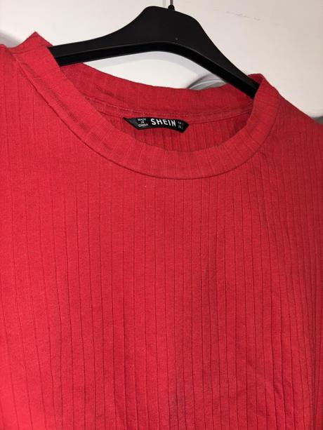 Tričko s uzlom shein s/m, s