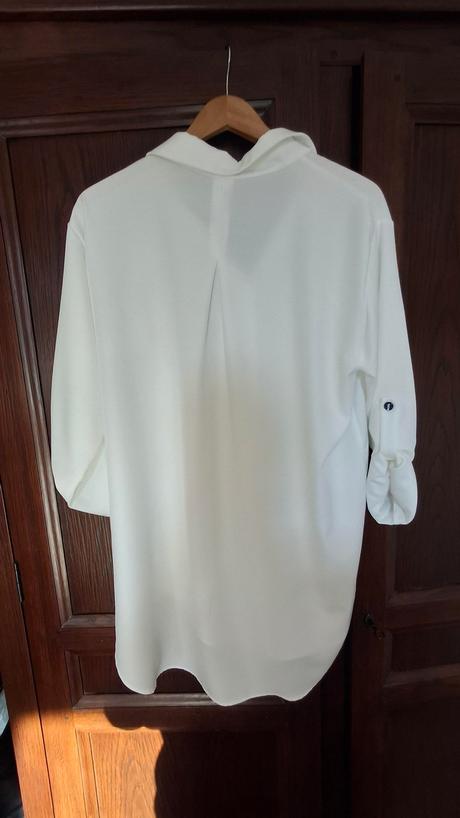 Biela dlhá košela - 42, xl