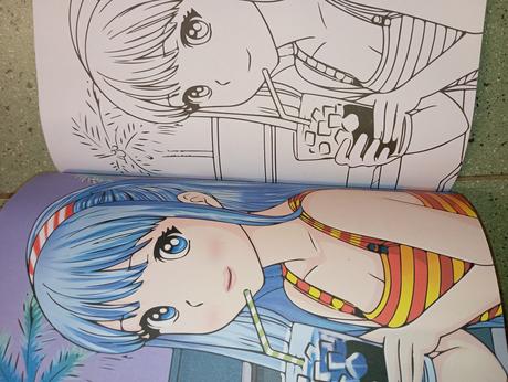 Manga omaľovánka color action, 