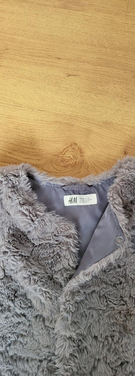 Kožušinová vesta, h&m,128