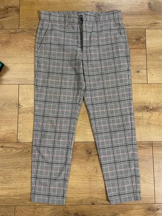 Kárované nohavice, bershka,l