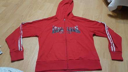 Červená mikina lonsdale, lonsdale,l