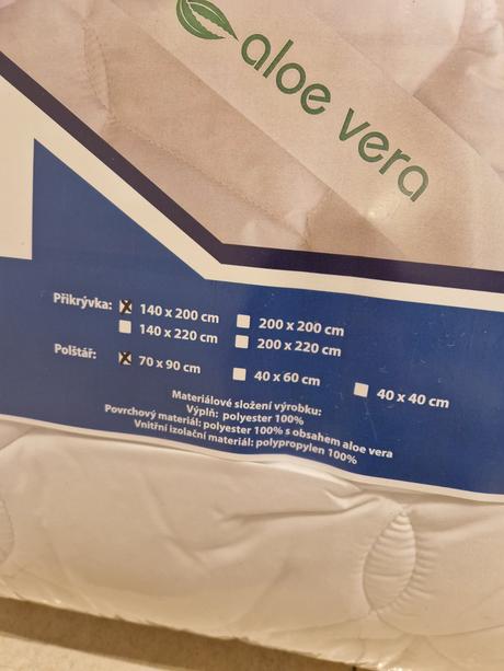 Paplon +vankus s aloe vera,