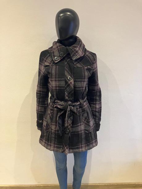 Dámsky kabát károvaný (38/40), colours of the world,m