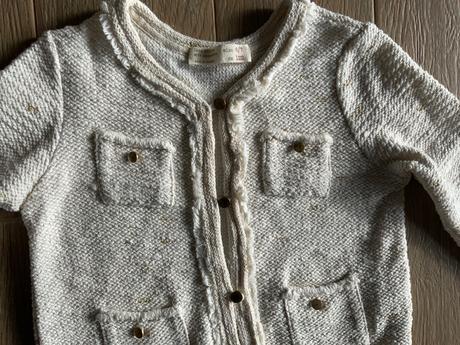 Zara krásny chanelovský kabátik 6/7 rokov, zara,122