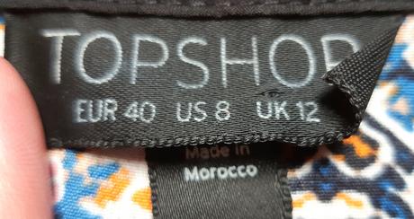 Blúzka s krátkym rukávom, topshop,40