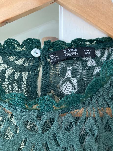 Čipkovaný top, zara,l