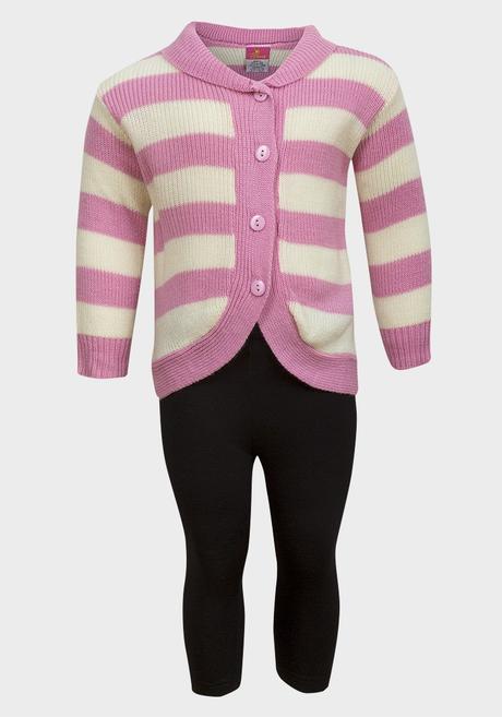 Dievčenská súprava - sveter s leginami, diva,92