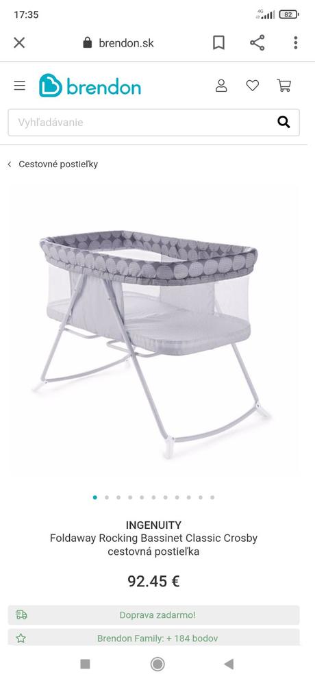 Kolíska ingenuity s hniezdom doomoo cocoon,