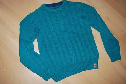 Kvalitný teplý pulovrik, h&m,146