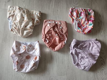Súprava 3 ks látkových plienok s vreckom 3 až15 kg,