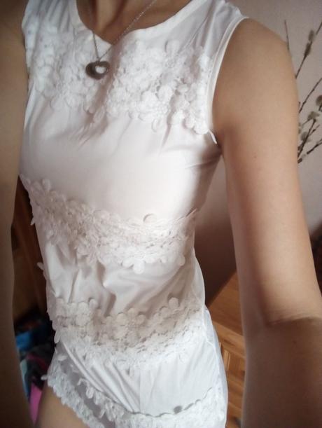 Ľahké biele šaty s/m, s