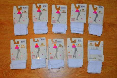 Biele detské pančušky silonky, 86 - 146