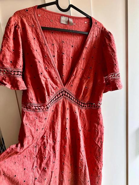 Červené šaty asos, l