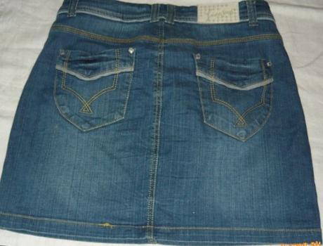 Riflová sukňa, etam,38