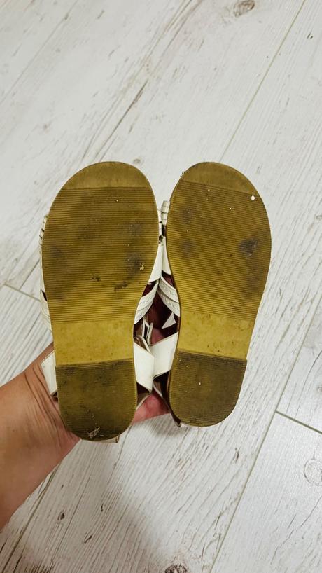 Biele sandále h&m 26, h&m,26