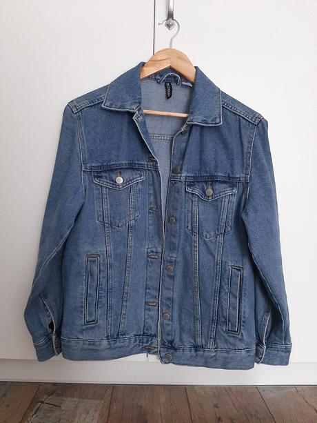 Riflová bunda, h&m,34