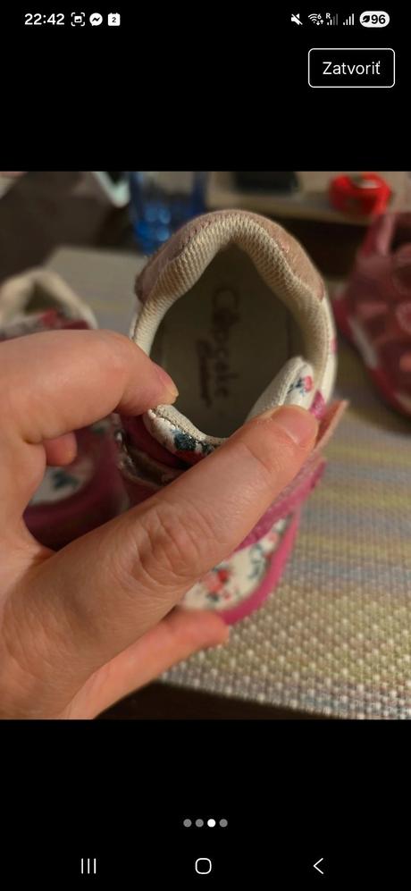 Dievčenské tenisky na suchý zips, cupcake,22