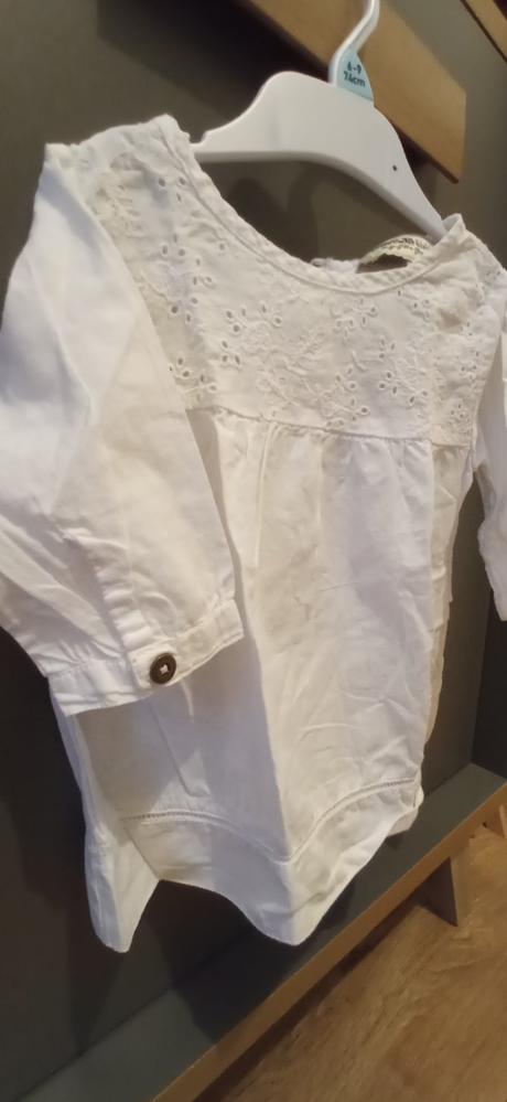 Dievčenská blúzka /šaty 3/4 rukáv veľ 80-86, 80