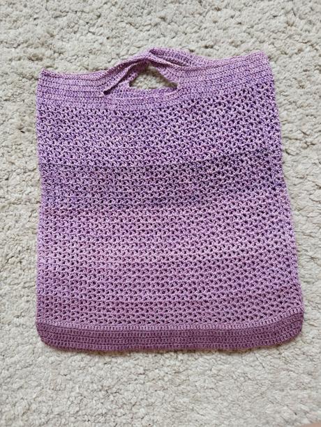 Rucne hackovana eko taska - sietovka,