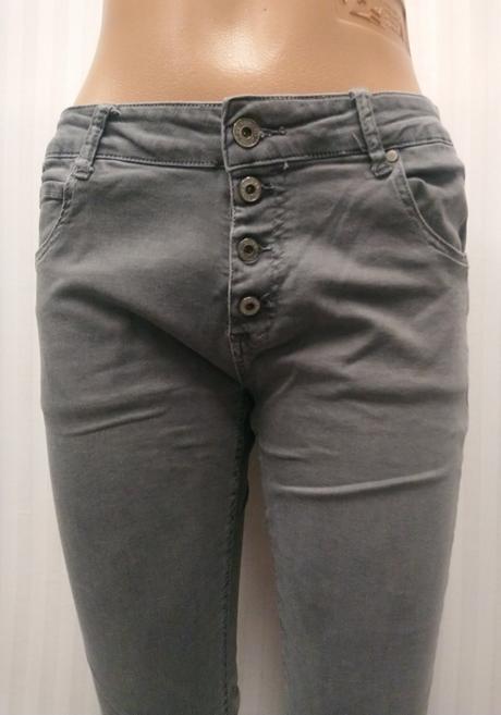 Dámske sivé elastické nohavice, ilaly, m/l, l