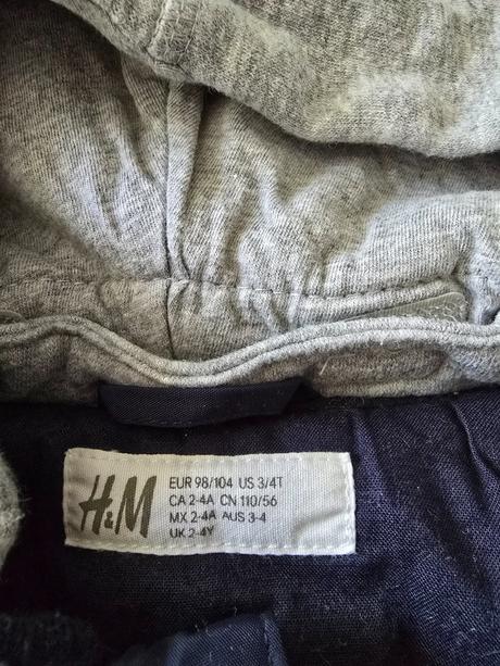 Prechodná bunda bombera, h&m,98