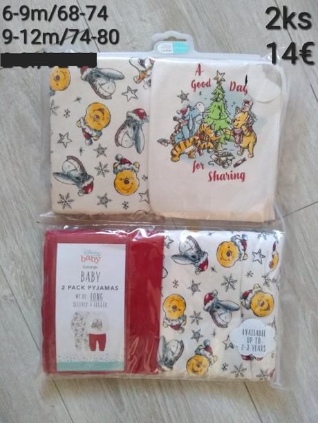 Detské veci z anglicka výpredaj ceny za 1/2, 104–116 / 122–134 / 68–80 / 86–98