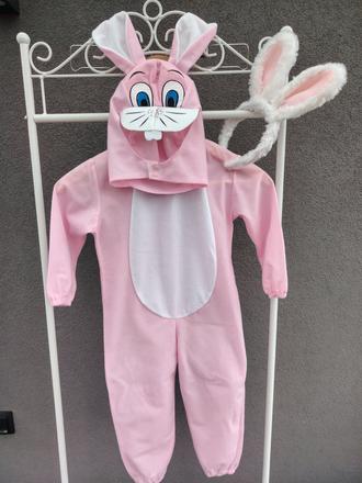 Karnevalový kostým ružový zajačik, 