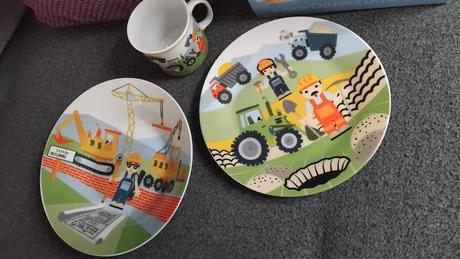 3 dielna jedálenská sada na stavbe porcelán, 