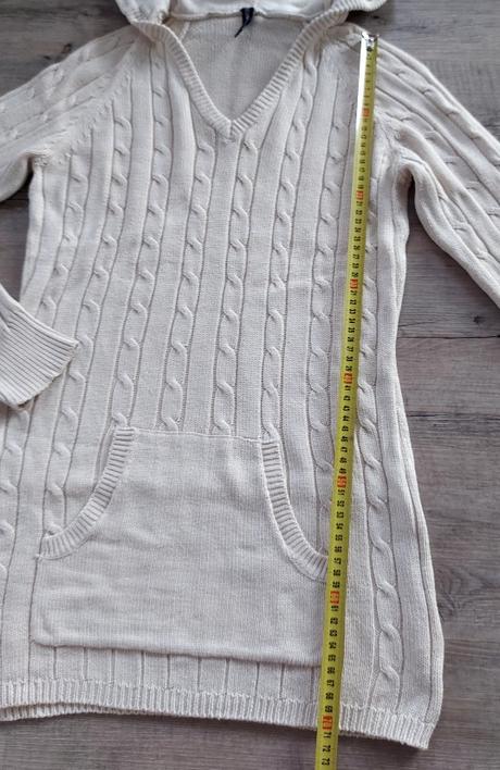 Pletený pulóver s kapucňou, m