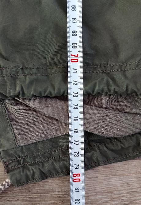 Olivovozelená prechodná parka, 40