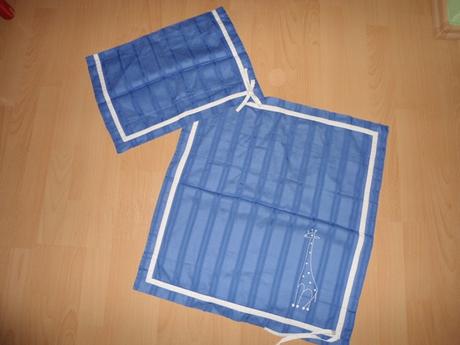 Modra suprava obliecok do kočíka, šírka (cm): 45,dĺžka (cm): 50