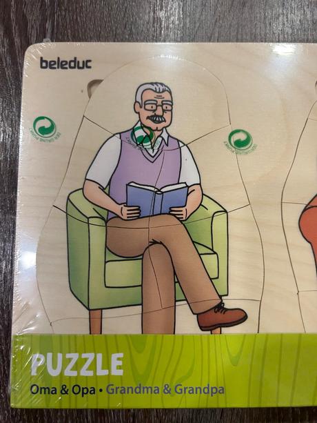 Beleduc 5-vrstvove puzzle babka a dedko,